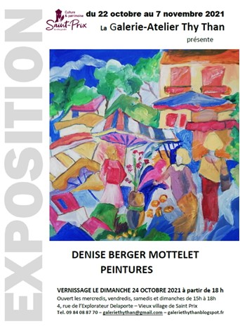 Exposition de peintures de Denise Berger Mottelet
