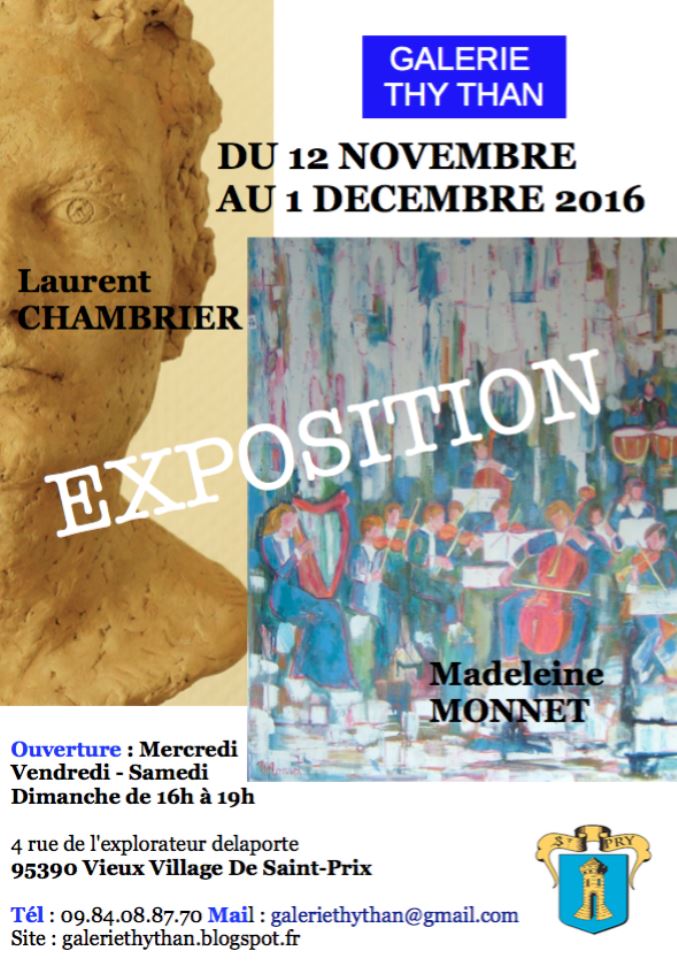 Exposition de Laurent Chambrier et Madeleine Monnet