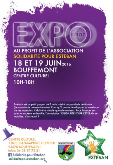 expo vente pour SOLIDARITE POUR ESTEBAN