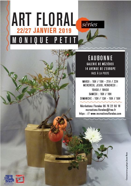 Exposition d’art floral japonais par Monique Petit : 