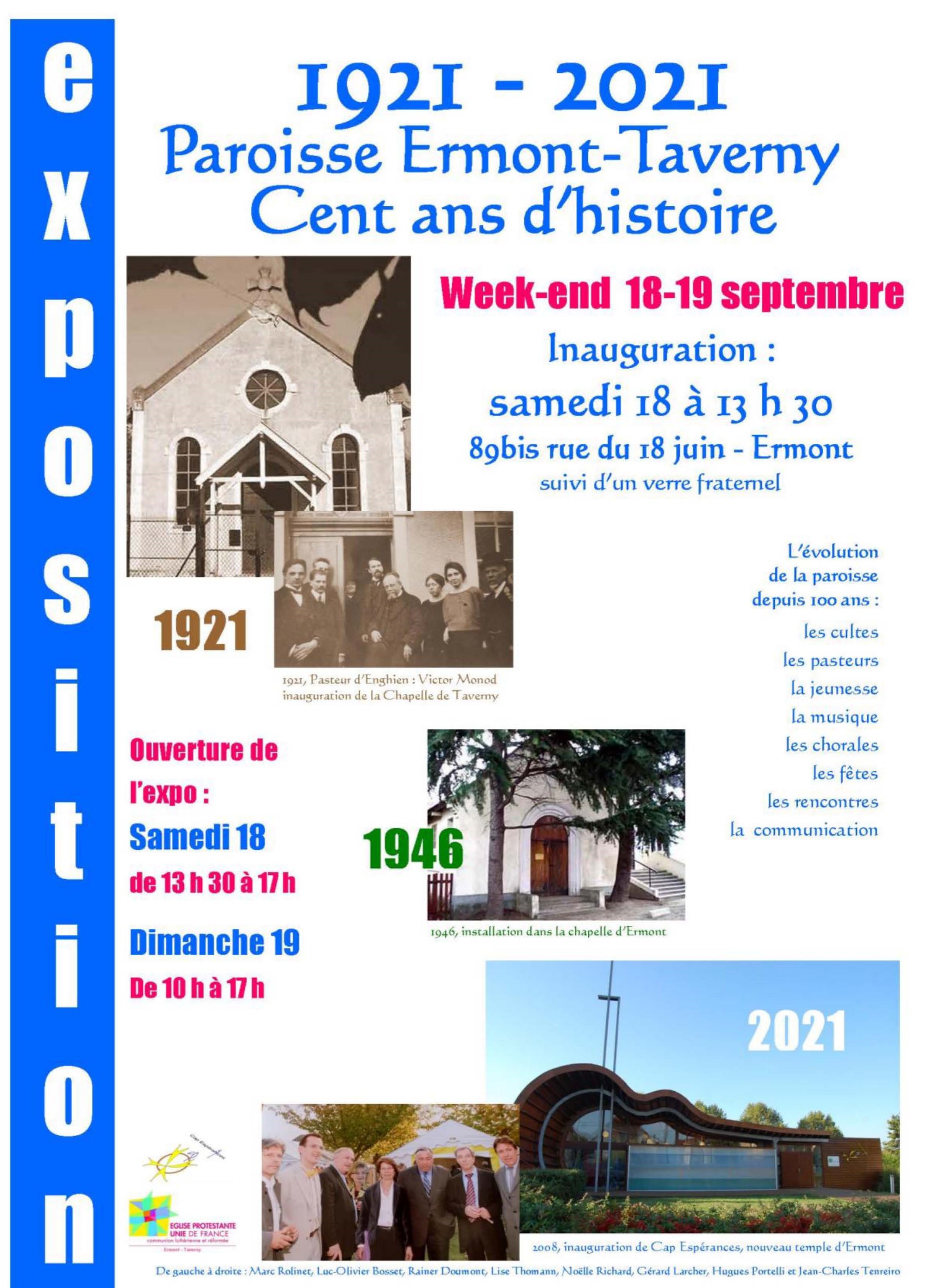Exposition Paroisse protestante Ermont Taverny - 2021