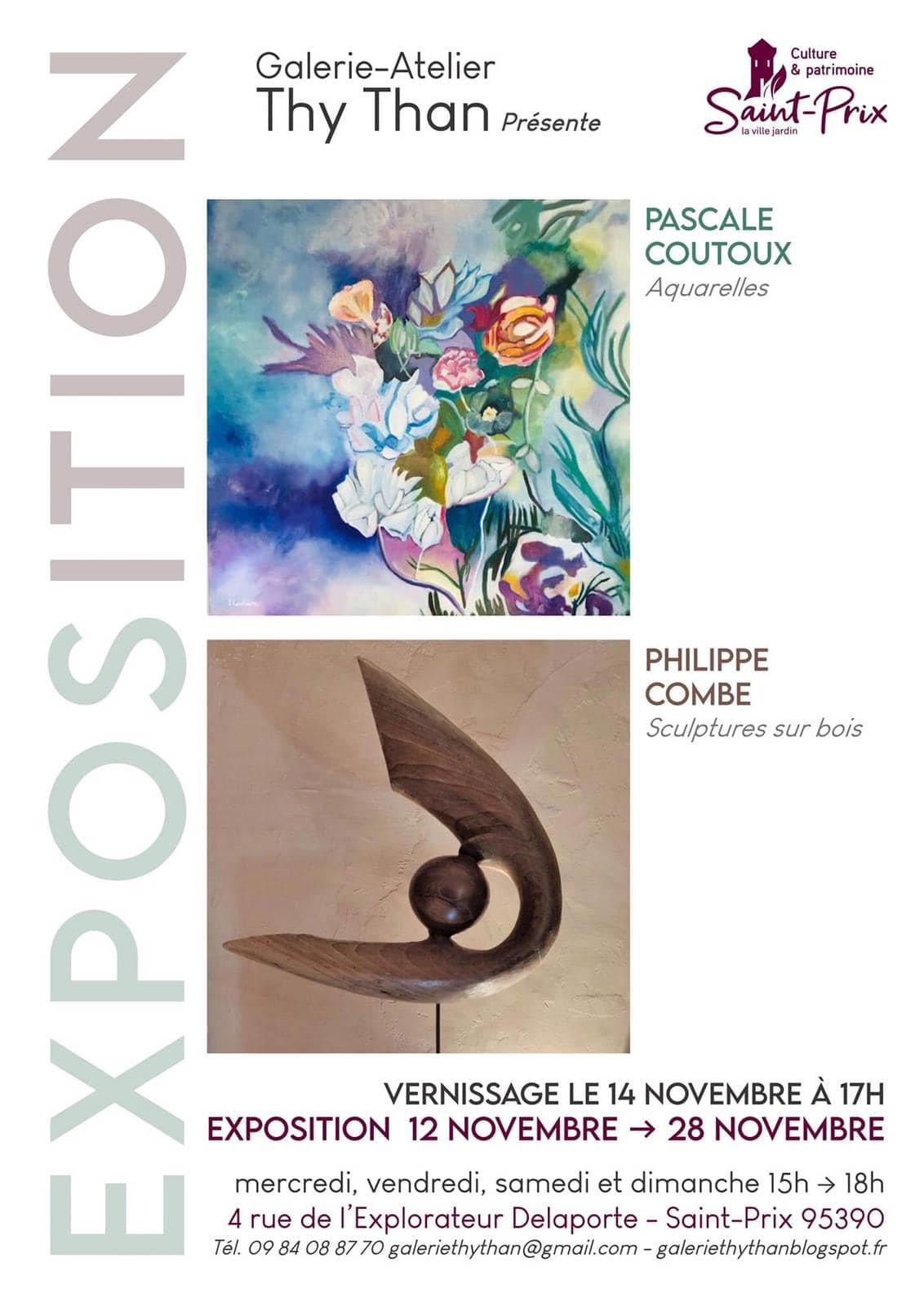 Exposition de Pascale Coutoux et Philippe Combe