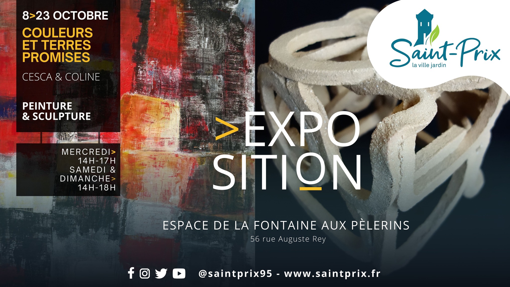 Exposition de Cesca et Coline - Saint-Prix