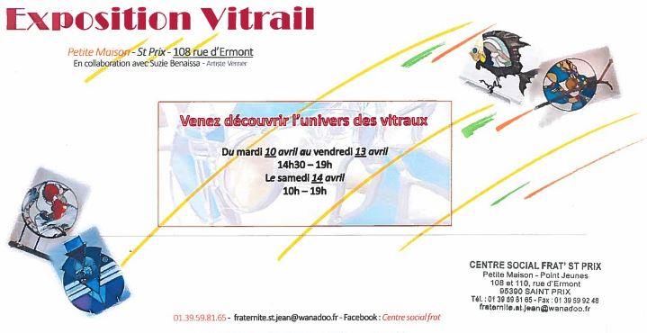 Exposition vitrail de Suzie Benaissa