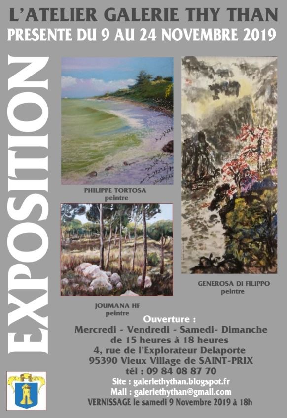 Exposition Galerie Thy Than du 9 au 24 novembre 2019