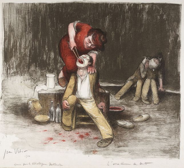 L'ARRACHEUSE DE DENTS par Jean Veber
