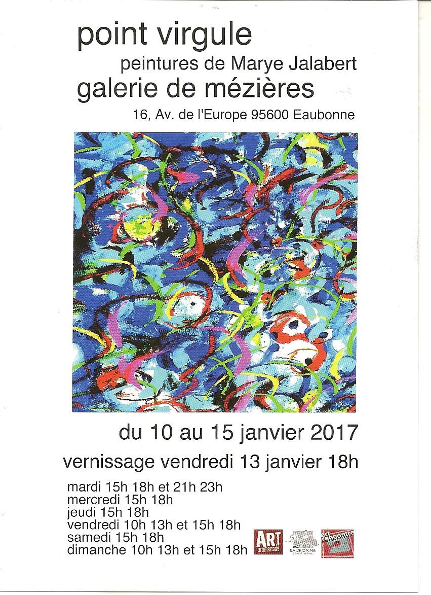 Exposition de Marye Jalabert