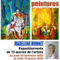 Exposition-vente de peintures de Madeleine Monnet