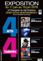 Exposition "4 Arts - 4 Talents" avec Roger Brégou, Claire Mortelecq, Suzie Benaissa et Thierry Daniel.