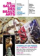 59ème Salon des Beaux-Arts de Cormeilles-en-Parisis avec Liliane Caumont et Pascal Niau en invités d'honneur.