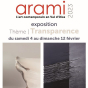 Salon d'art contemporain Arami avec le photographe Aaron et le sculpteur Sezny Peron en invités d'honneur.
