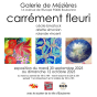 Exposition carrément fleuri avec Cécile Binsztock, Arlette Simonian et Rolande Vincent