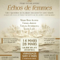 Exposition&nbsp;: Echos de femmes avec Marie Rose Alonso, Chiara Arsego, Tatiana Ivchenkova et Laura Lago.