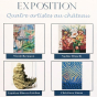 Exposition Quatre artistes au château avec Nicole Bermann, Nadine Bruschi, Faustino Rincon Esteban et Christiane Simon