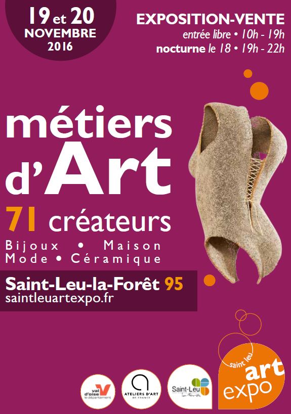 METIERS D'ART 2016 à SAINT-LEU LA FORET