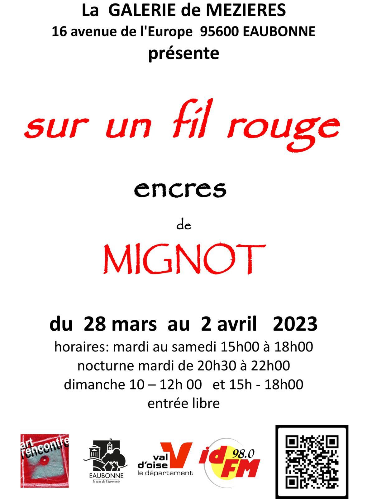 Mignot - exposition à Eaubonne - 2023