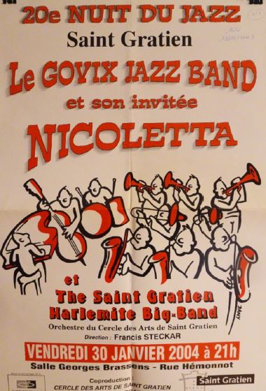 Affiche concert Nicoletta (source ASGVO)