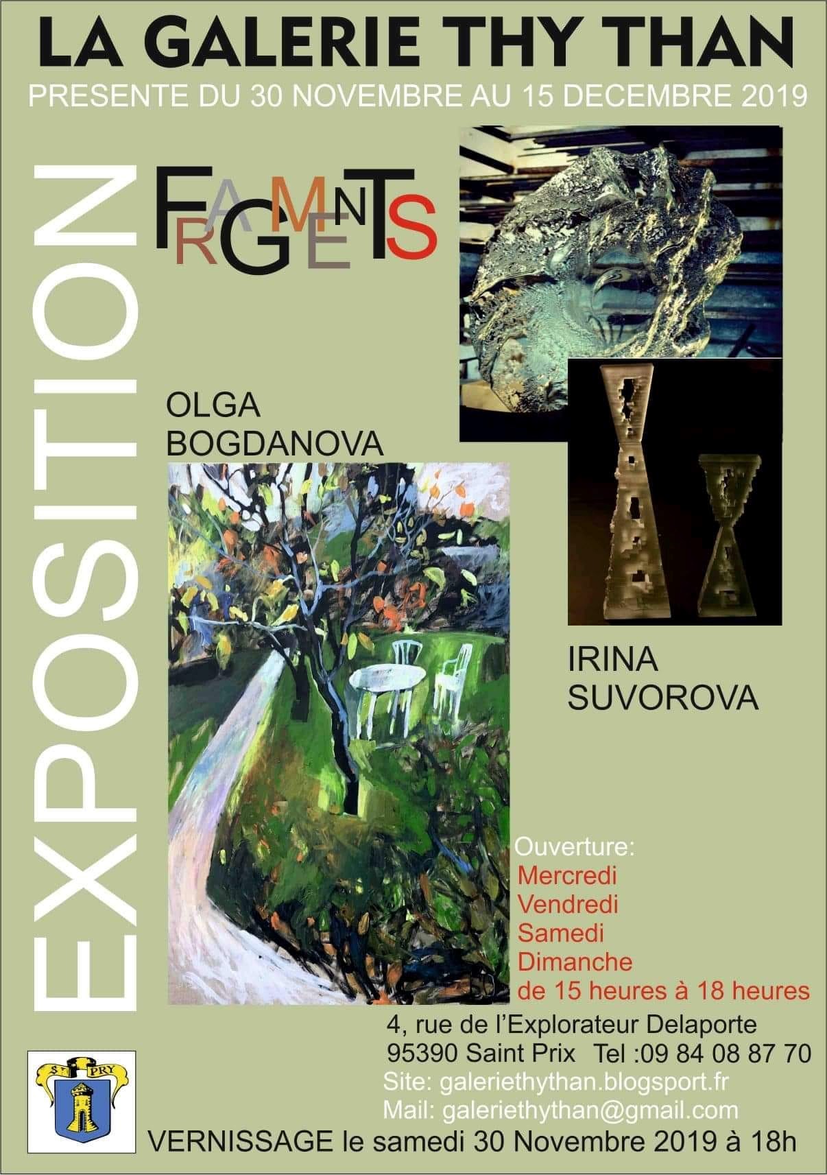 Exposition de Olga Bogdanova et Irina Suvorova : 