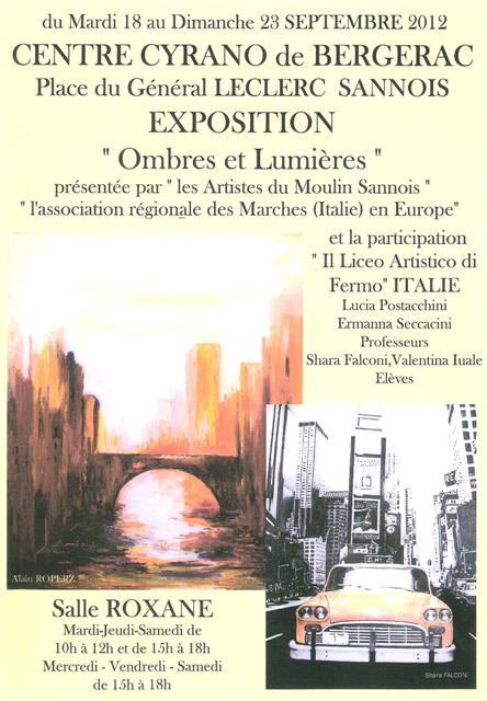 OMBRES ET LUMIERES artistes du Moulin Sannois