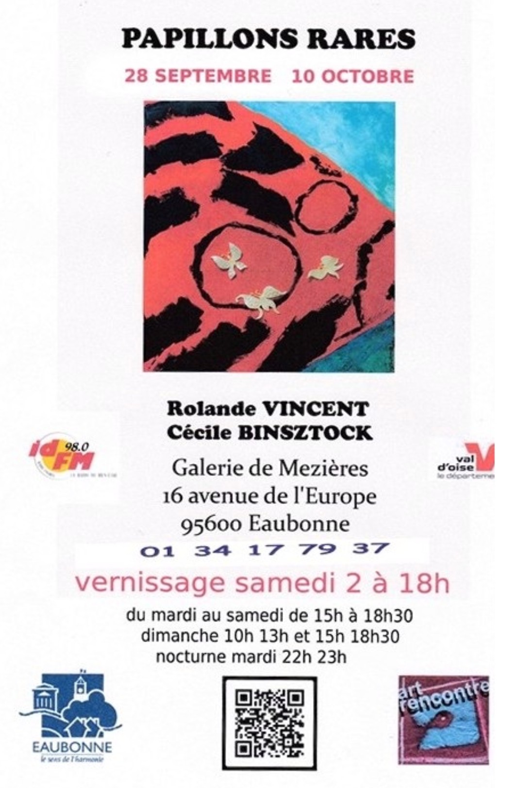 Exposition de Rolande Vincent et Cécile Binsztock : 