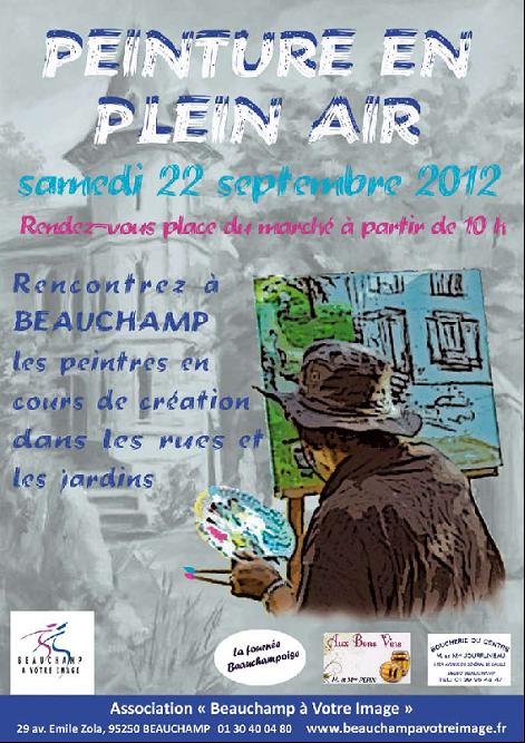 pEINTURE EN PLEIN AIR à Beauchamp