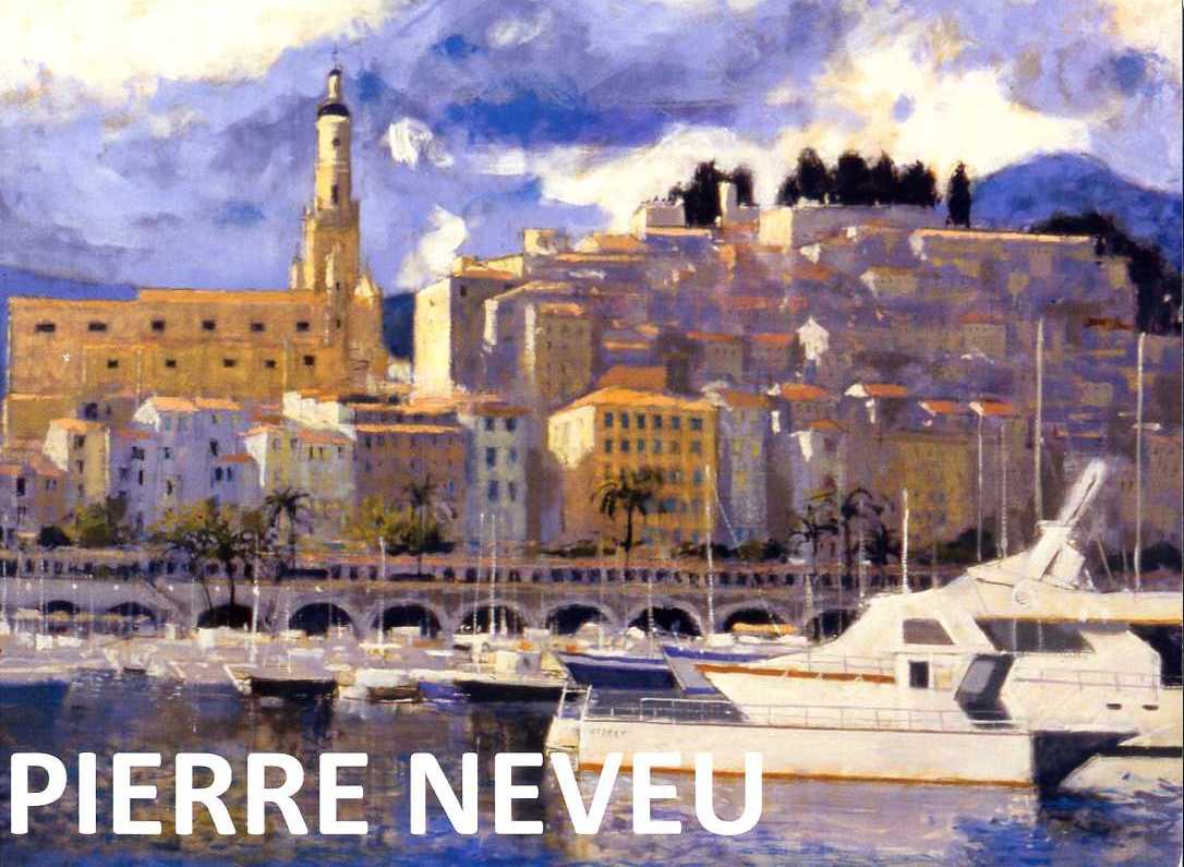 PIERRE NEVEU couverture du livre (Menton le port)