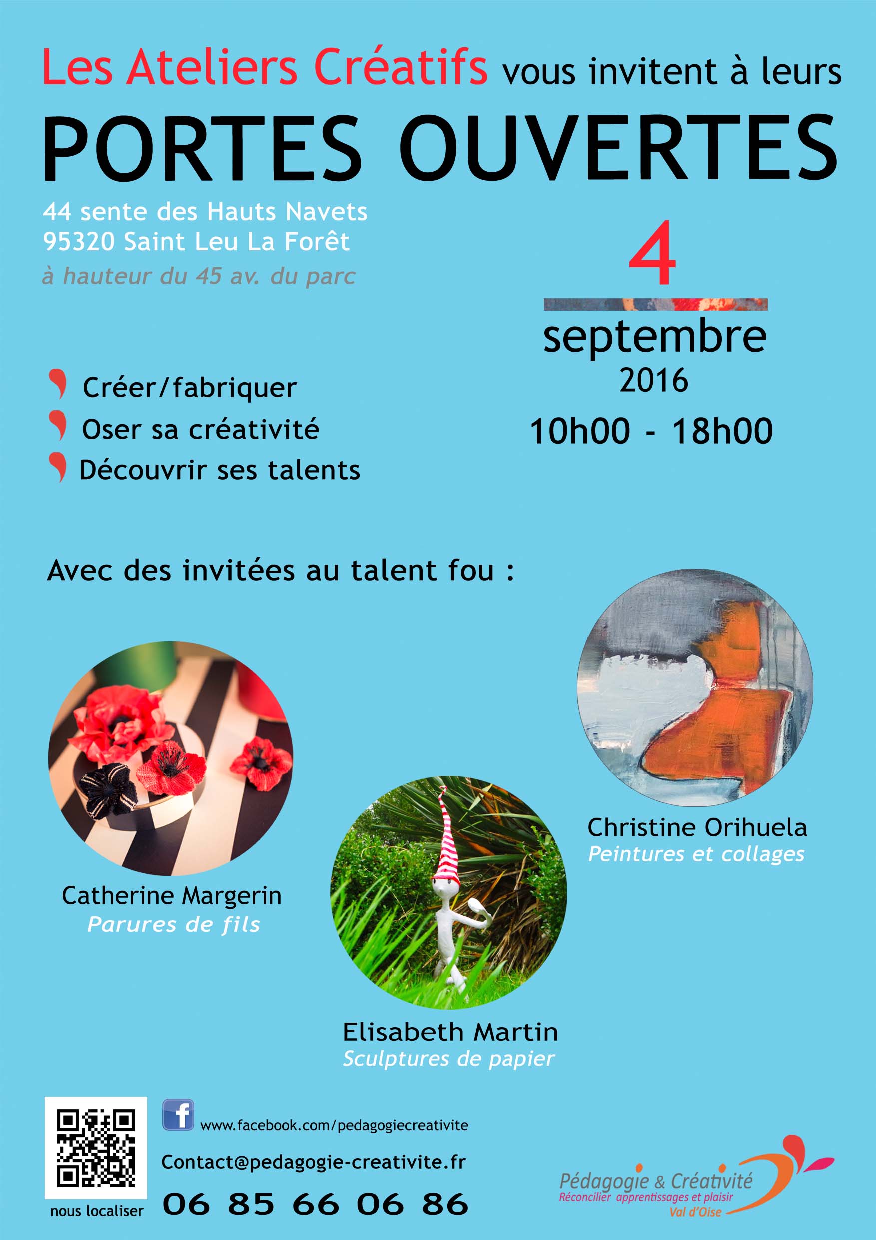 PORTES OUVERTES DES ATELIERS CREATIFS