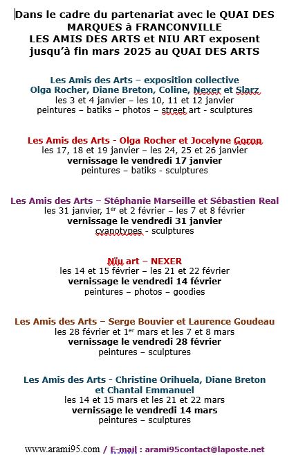 Les Amis des Arts au Quai des Marques - 2025