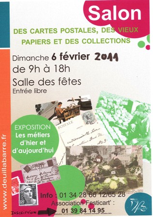 affiche salon cartes postales
