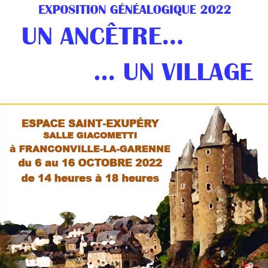 Exposition AGFG - Un ancêtre un village 