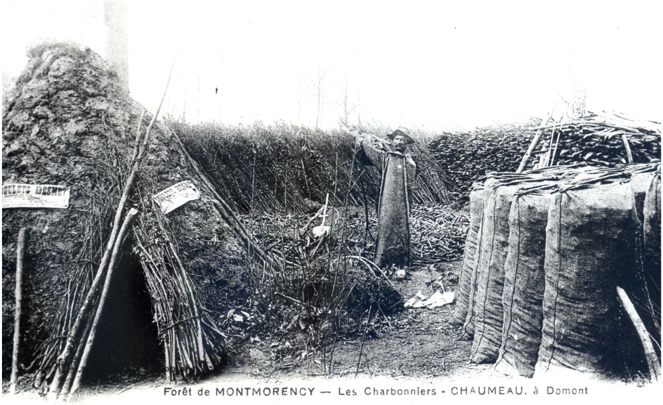 Les charbonniers dans la Forêt de Montmorency