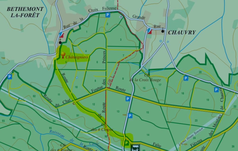 Plan de la Forêt de Montmorency