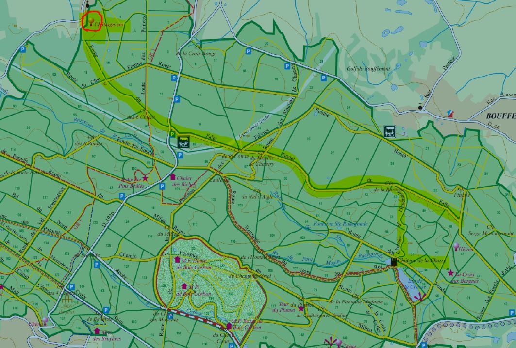 Plan de la Forêt de Montmorency