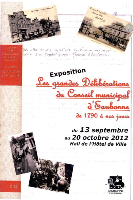 expo deliberations conseil municipal EAUBONNE 