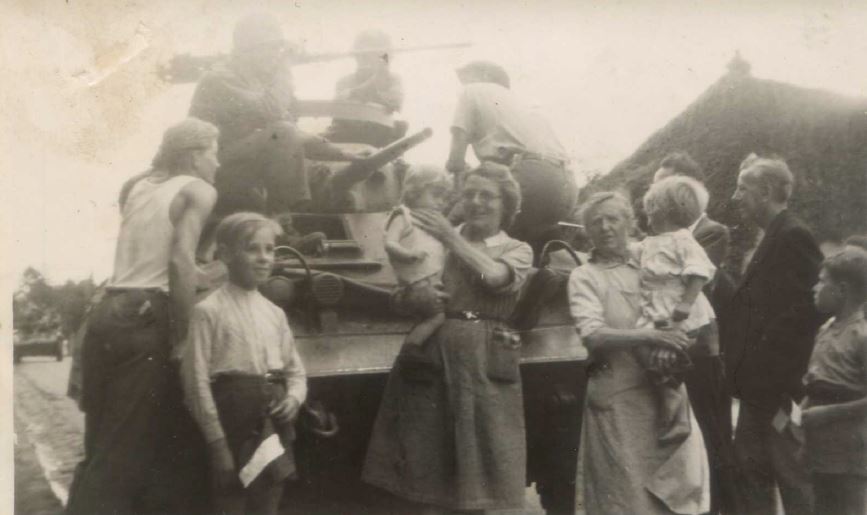Les Américains à Eaubonne - 1944 (document André Monneau)