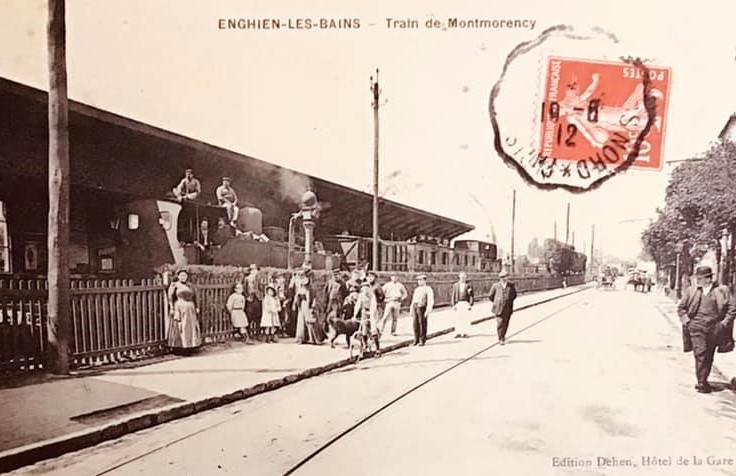 Refoulons - gare d'Enghien (collection JP Bousquet)