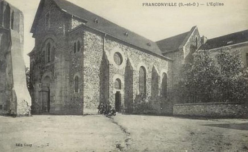 Carte postale église sainte-Madeleine de Franconville (illustration site AEPPF)