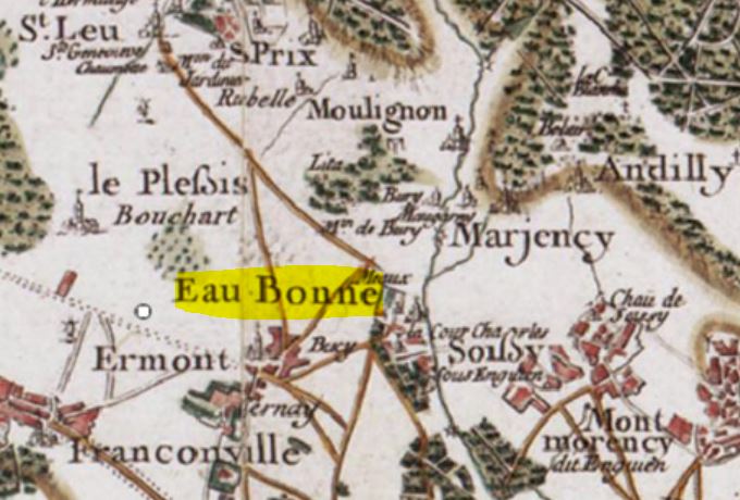 Extrait Carte Cassini - Eaubonne