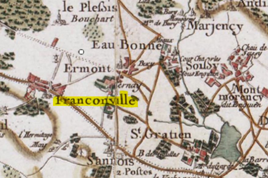 Extrait Carte Cassini - Franconville