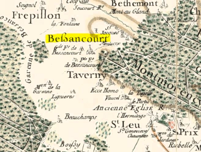 Extrait Carte Cassini - Bessancourt