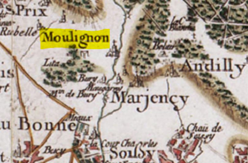 Montlignon - Carte Cassini