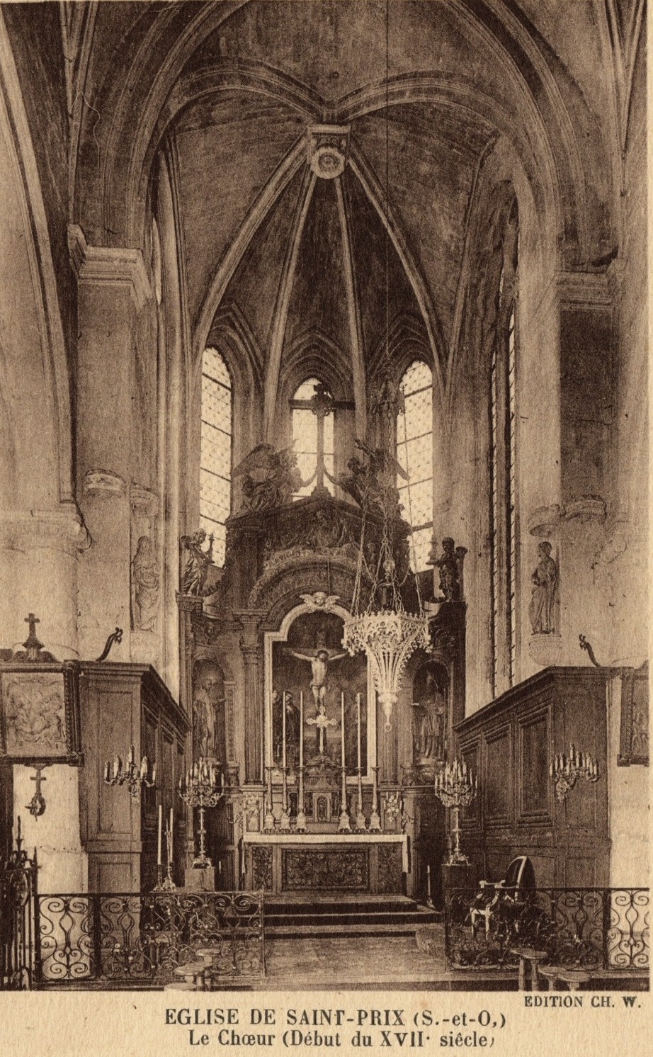 CP Eglise de Saint-Prix - Le choeur CP Eglise de Saint-Prix - Le choeur