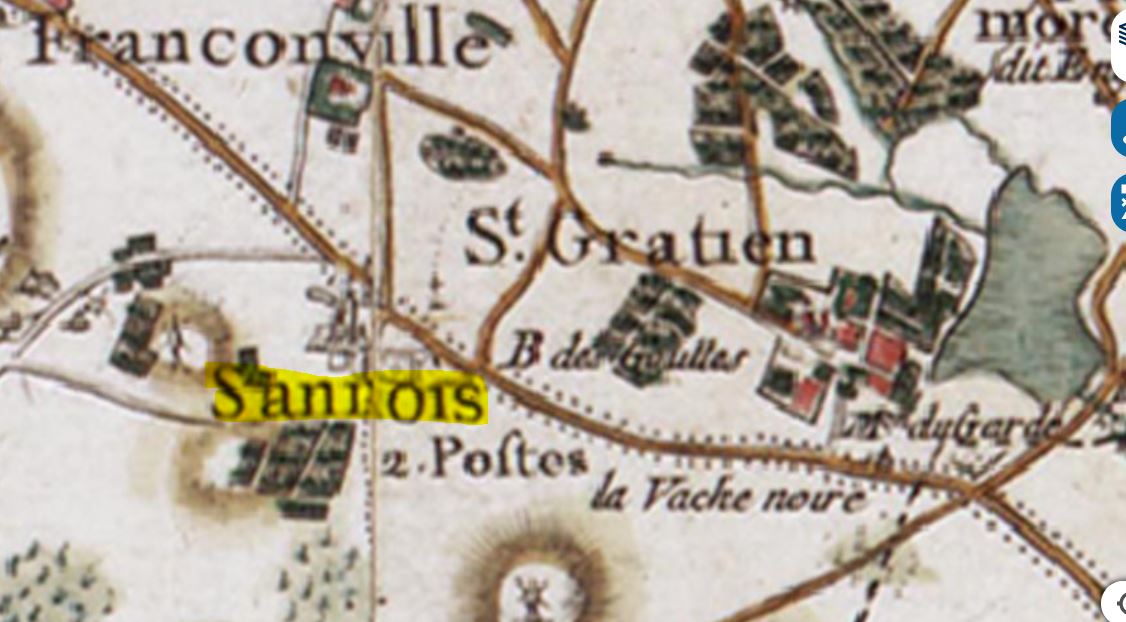 Sannois - Carte Cassini