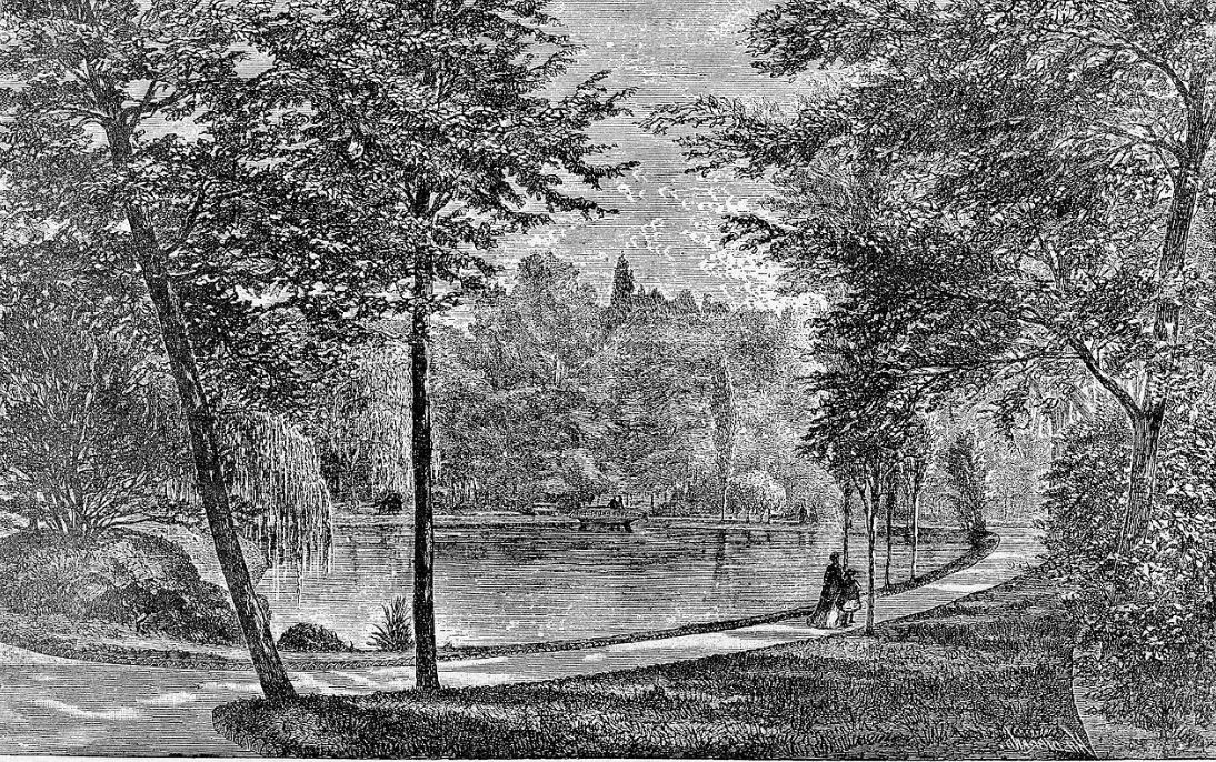 Bois de Boulogne en 1867