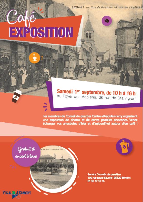 Café exposition à Ermont le 1er septembre 2018