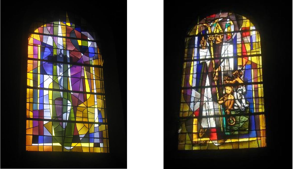 Vitraux de l'église Saint-Nicolas du Plessis-Bouchard (livret présentation église  Plessis-Bouchard)