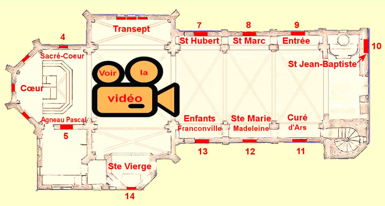 Les vitraux de l'église Sainte-Madeleine de Franconville