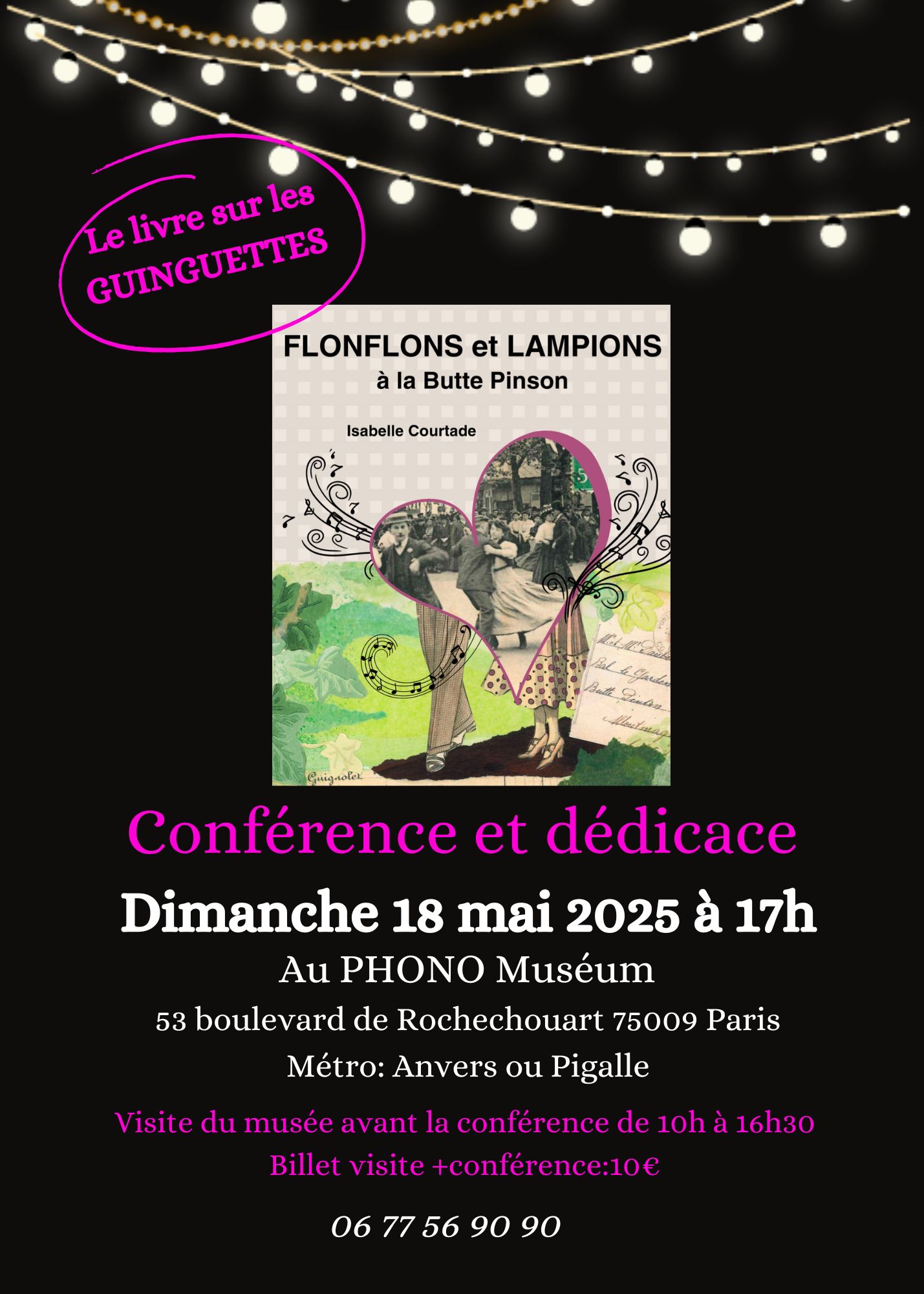 Conférence dédicaces Isabelle Courtade Phono Museum Paris