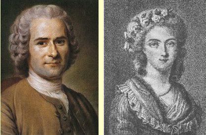 Jean-Jacques Rousseau et MMe d'Houdetot