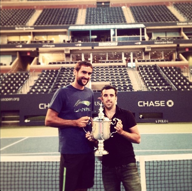 Benoit avec Marin Cilic